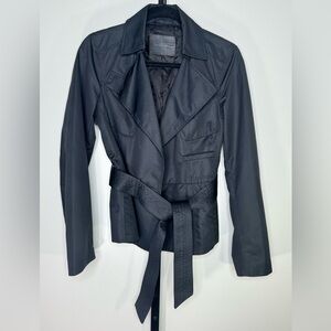 Bally Black Trench Coat - Like New Condition